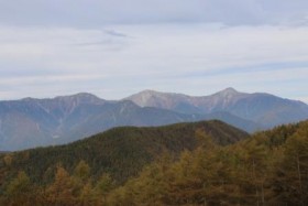 桜峠からの白根三山